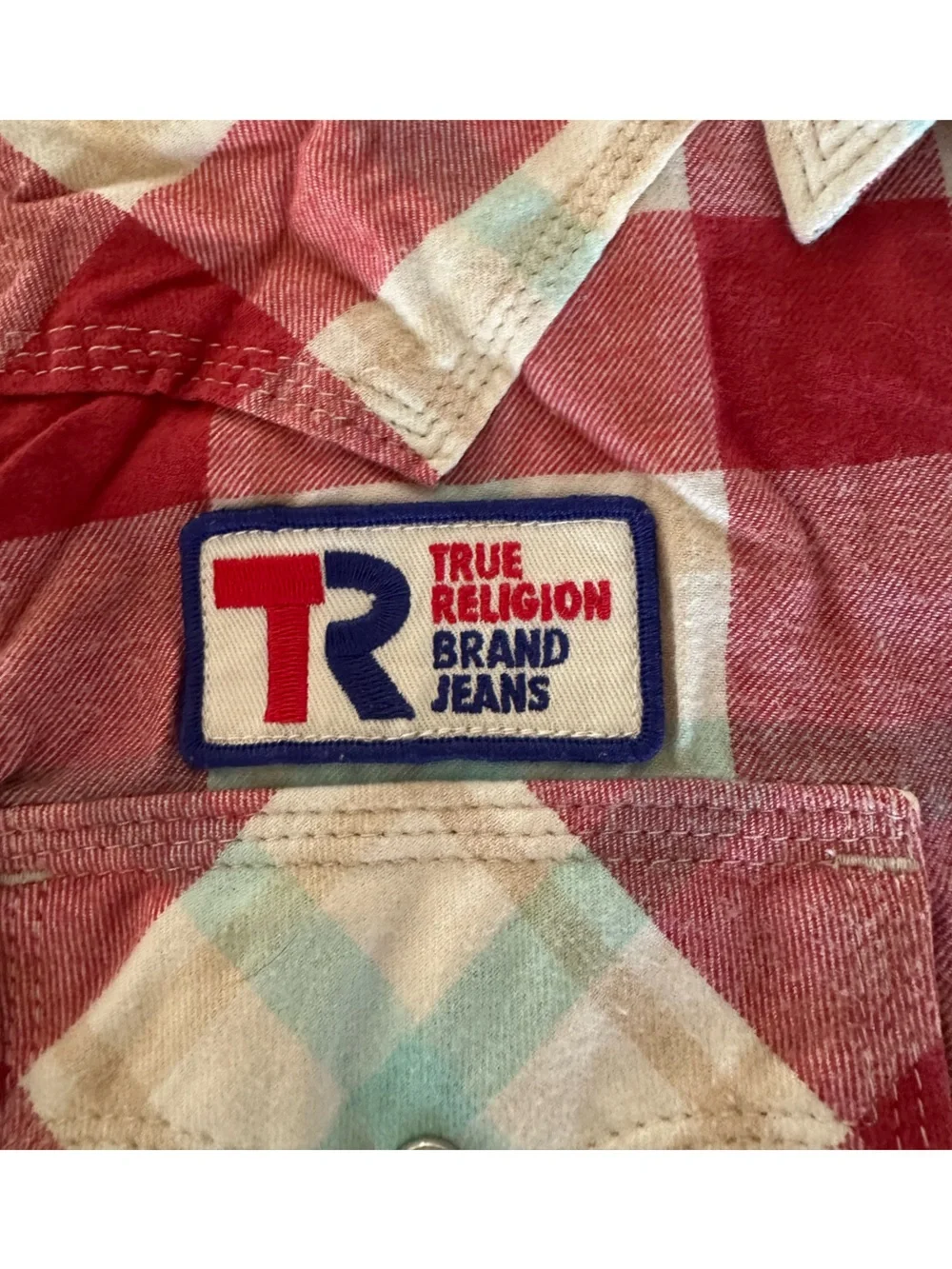 True Religion Bike Club Pearl Snap Flannel